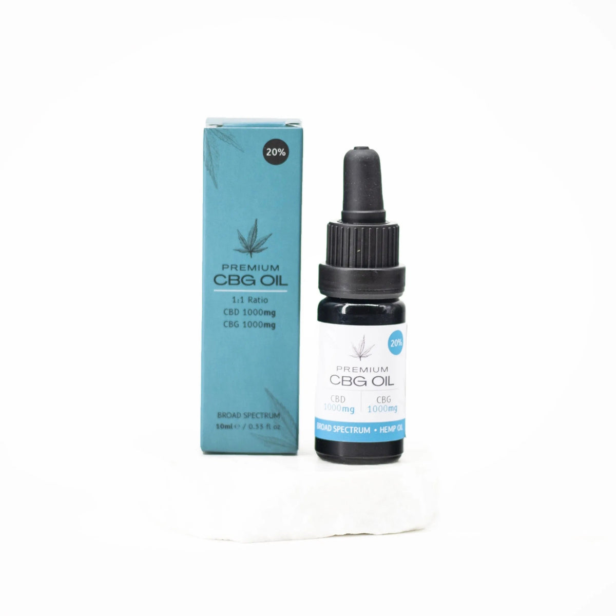 CBD en CBG olie 20% broad spectrum met pipet