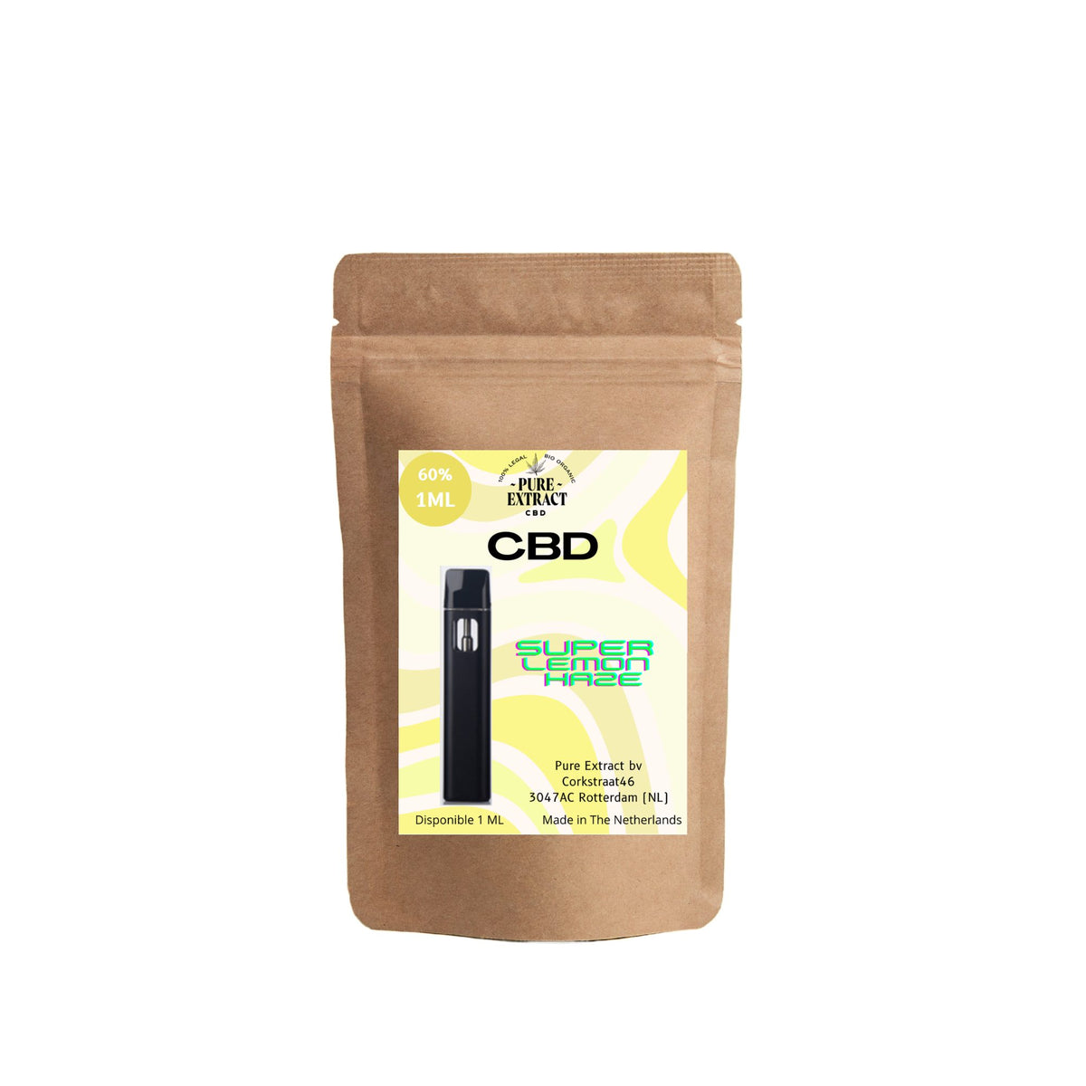 Puff CBD 60% 1 ml – wegwerpvaporizer